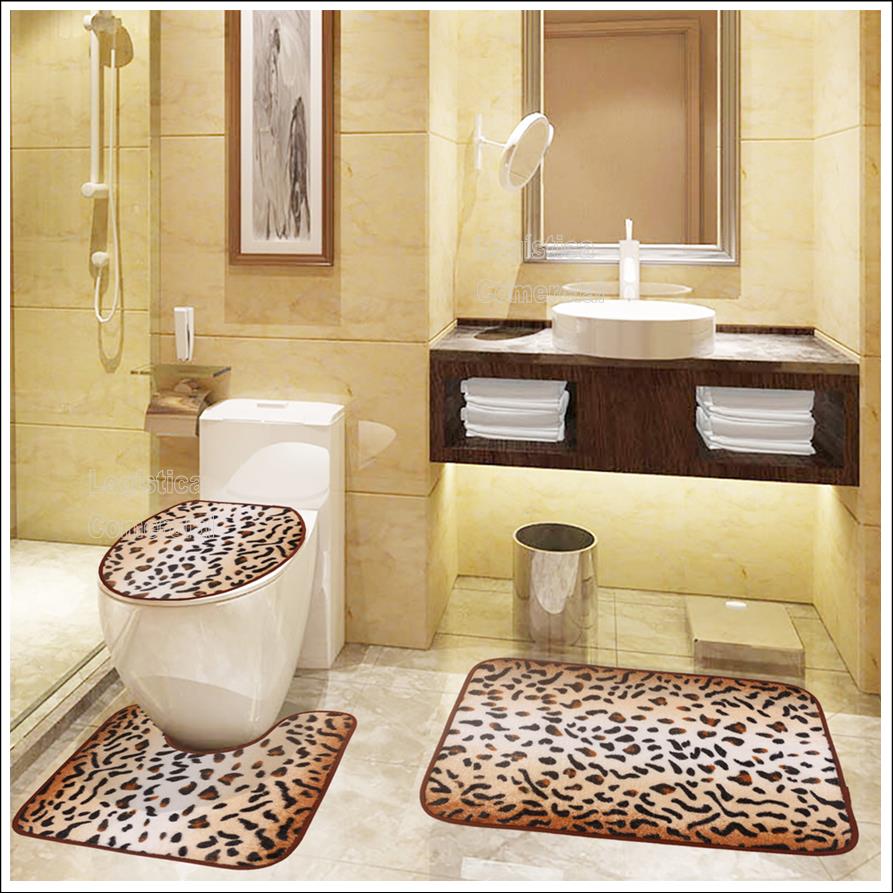 Alfombras: Set de Baño 3 Piezas (alfombra + tapa poceta y otro)