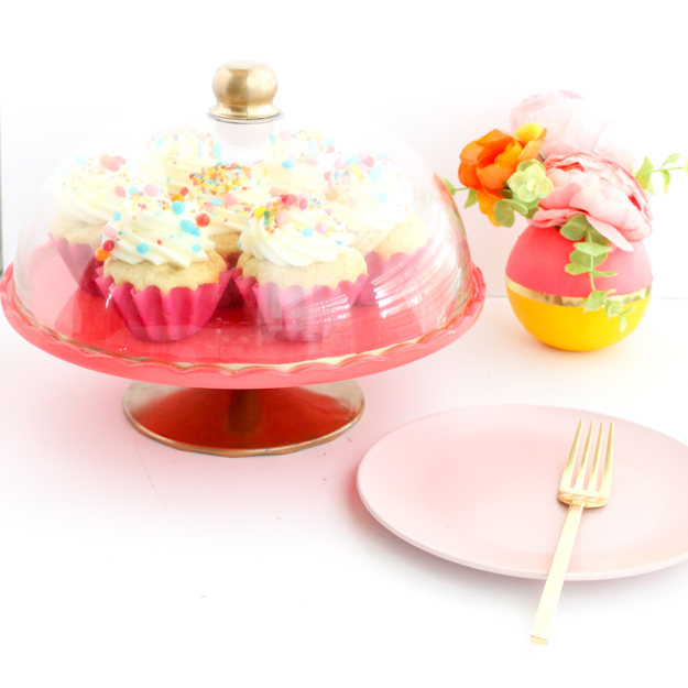 A Kailo Chic Life DIY It Custom Colored Cake Stand