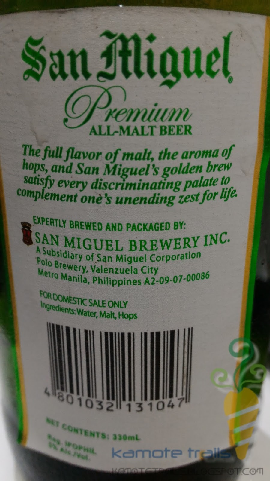Review San Miguel Premium AllMalt Beer