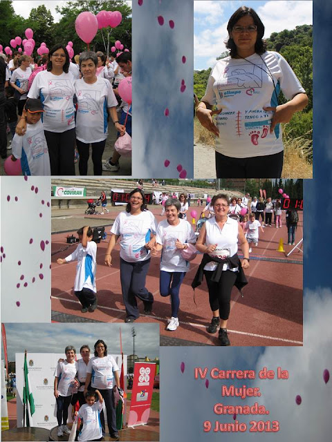 IV Carrera contra el cáncer de mama Granada. Odile Fernández