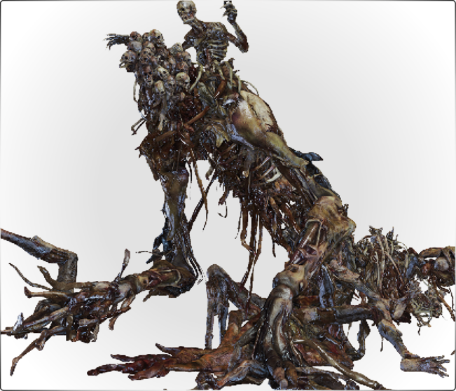 An illustration of The One Reborn from Bloodborne.