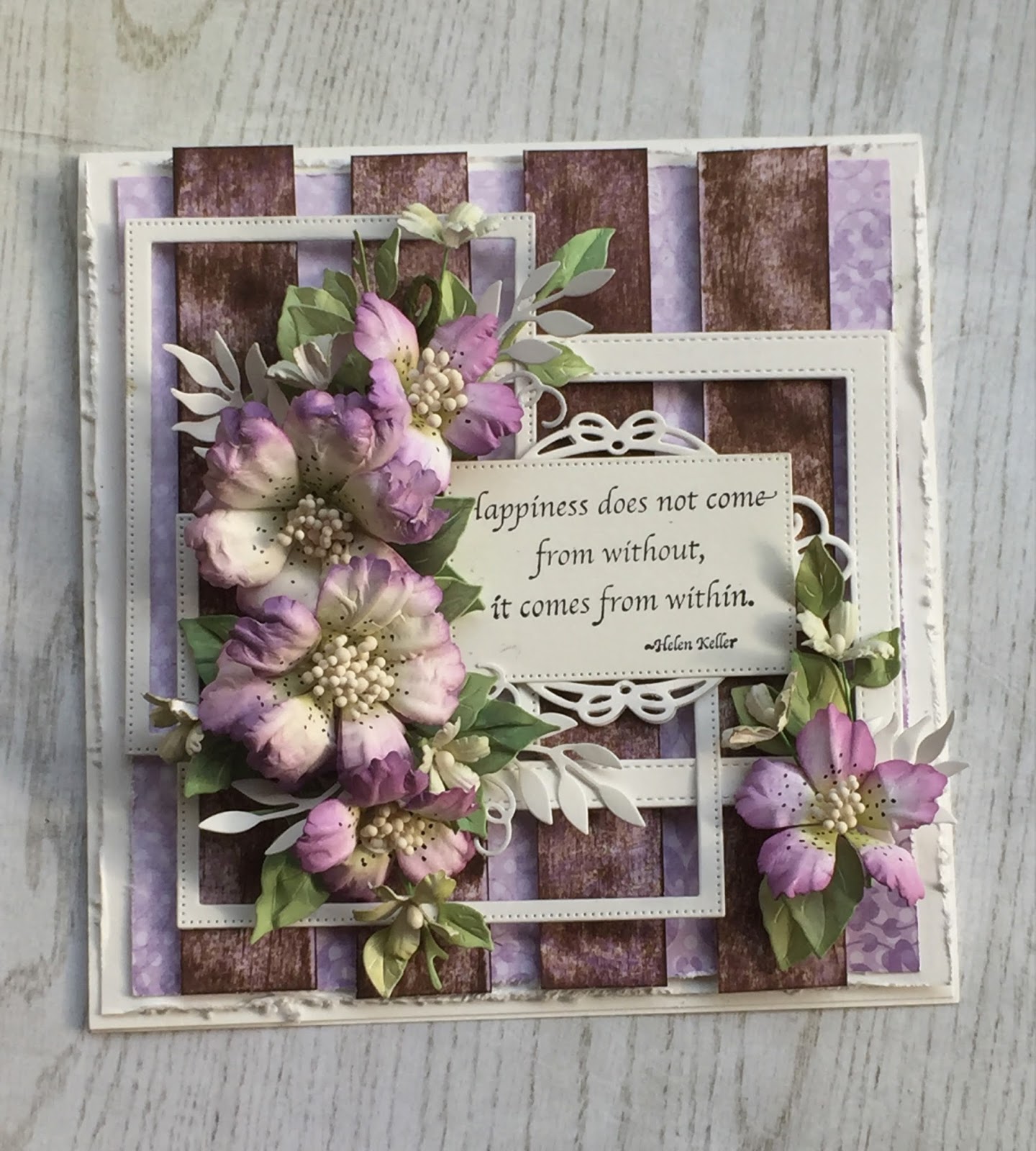 CottageCutz Happy flowers with CottageCutz dies