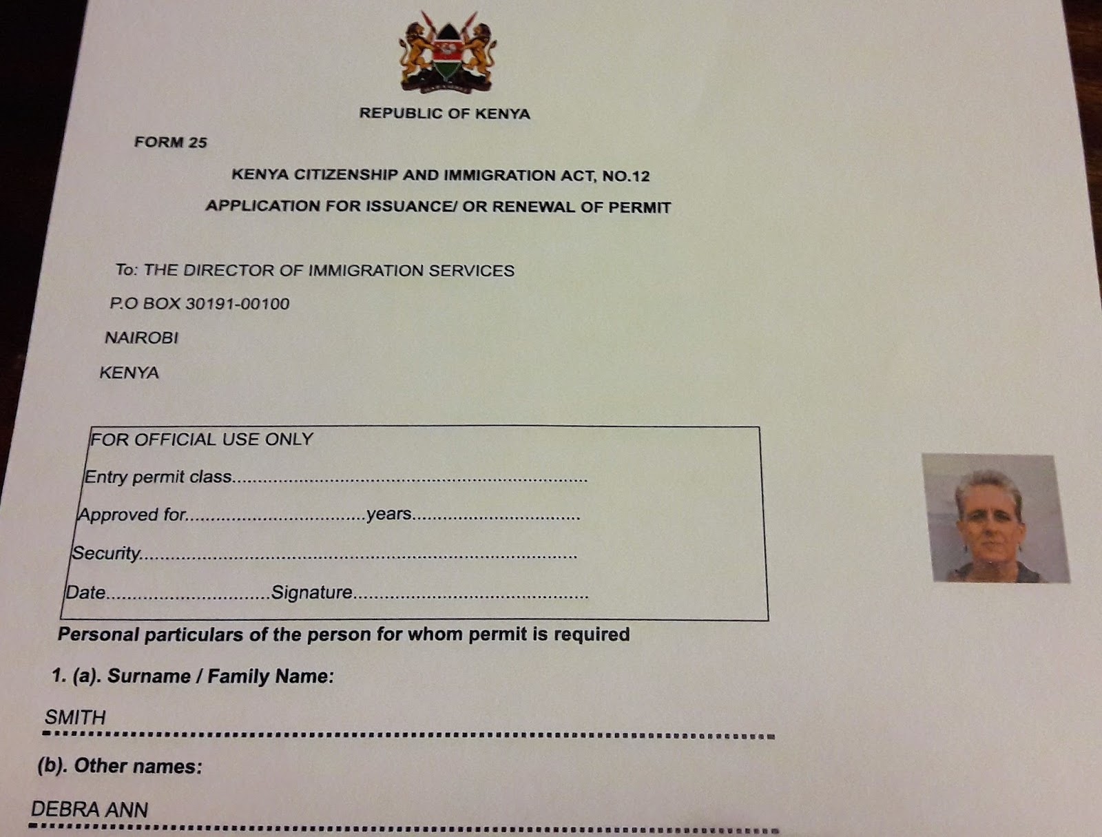 Ministry2Kenya "Loving my Neighbor" Work permits, a requirement to