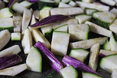 Zucchini and eggplant