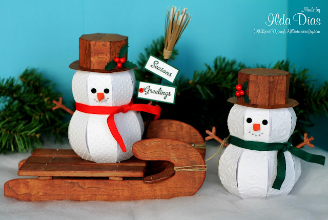 3D Snowmen Treat Boxes and Sleigh Ride | SVGCuts