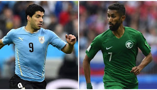 Uruguay vs Arabia Saudita en Copa Mundial Rusia 2018