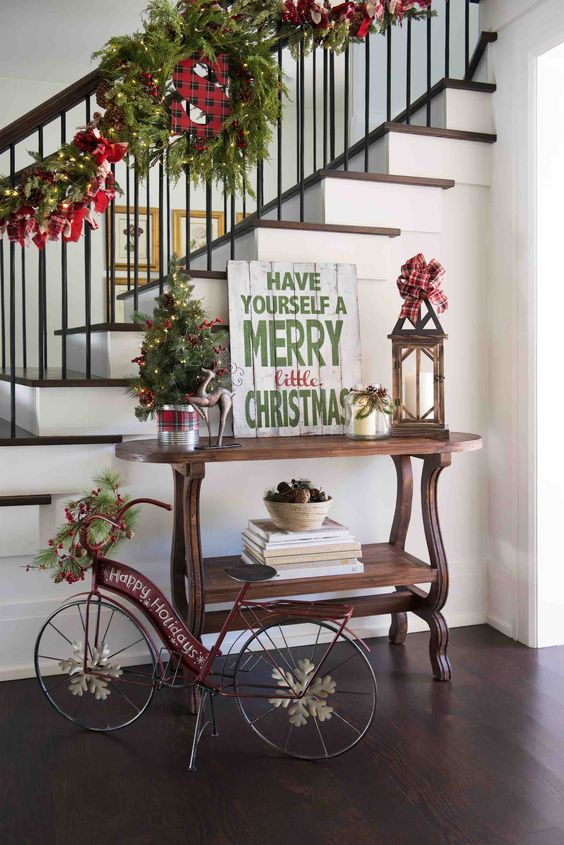 25 Christmas Decor Ideas For Your Entryway  Holidays Blog For You