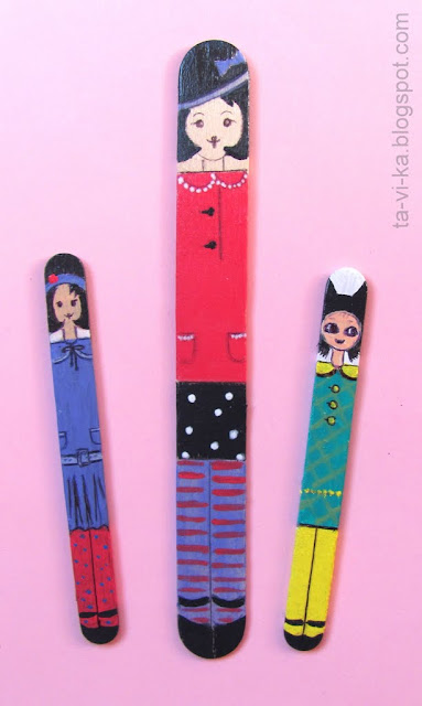 рисование на палочках от мороженого sticks ice cream craft