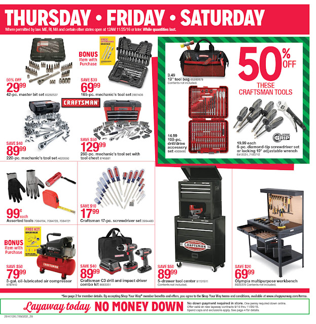 Kmart Black Friday 2016 tools ad