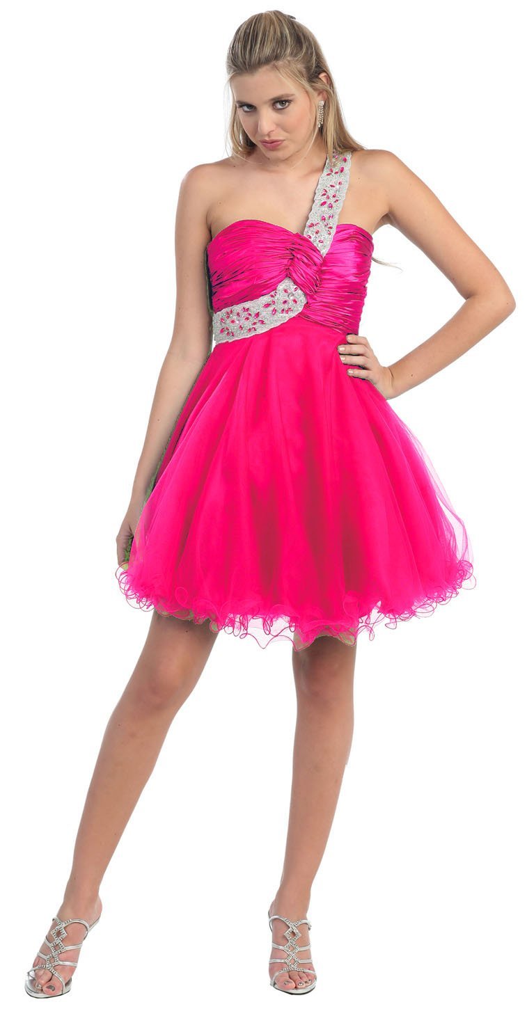 Best Fashion Collection: One Shoulder Cocktail Party Junior Prom Dress ...