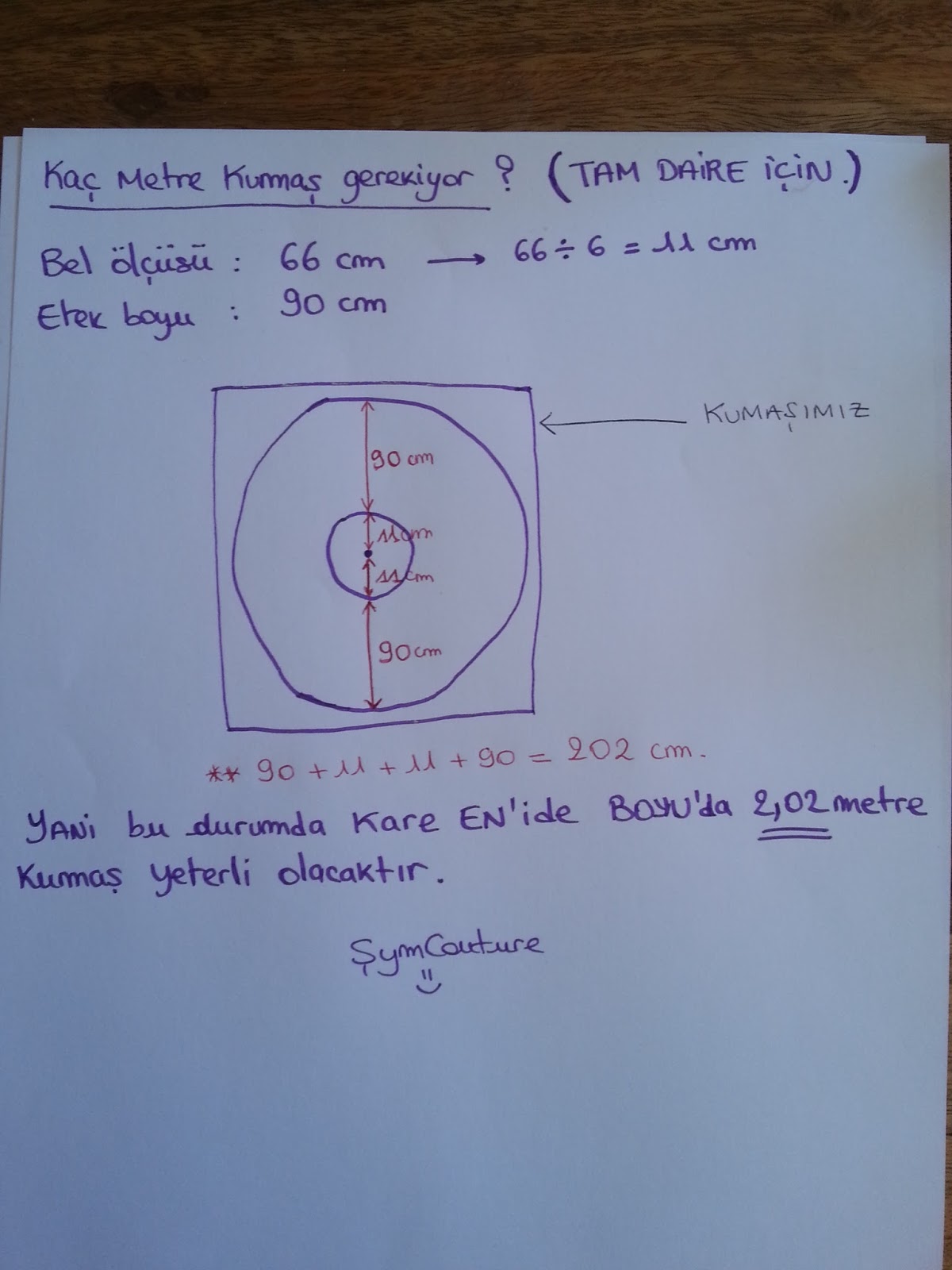 Symcouture Tam Daire Ve Yarim Daire Klos Etek Dikimi