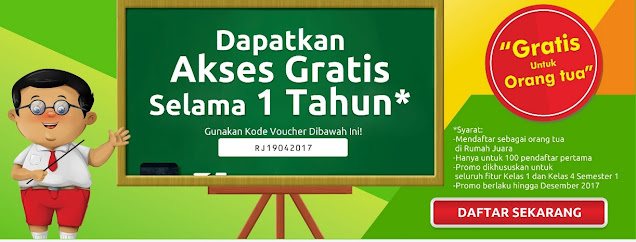 akses gratis dengan kode untuk belajar di rumah juara