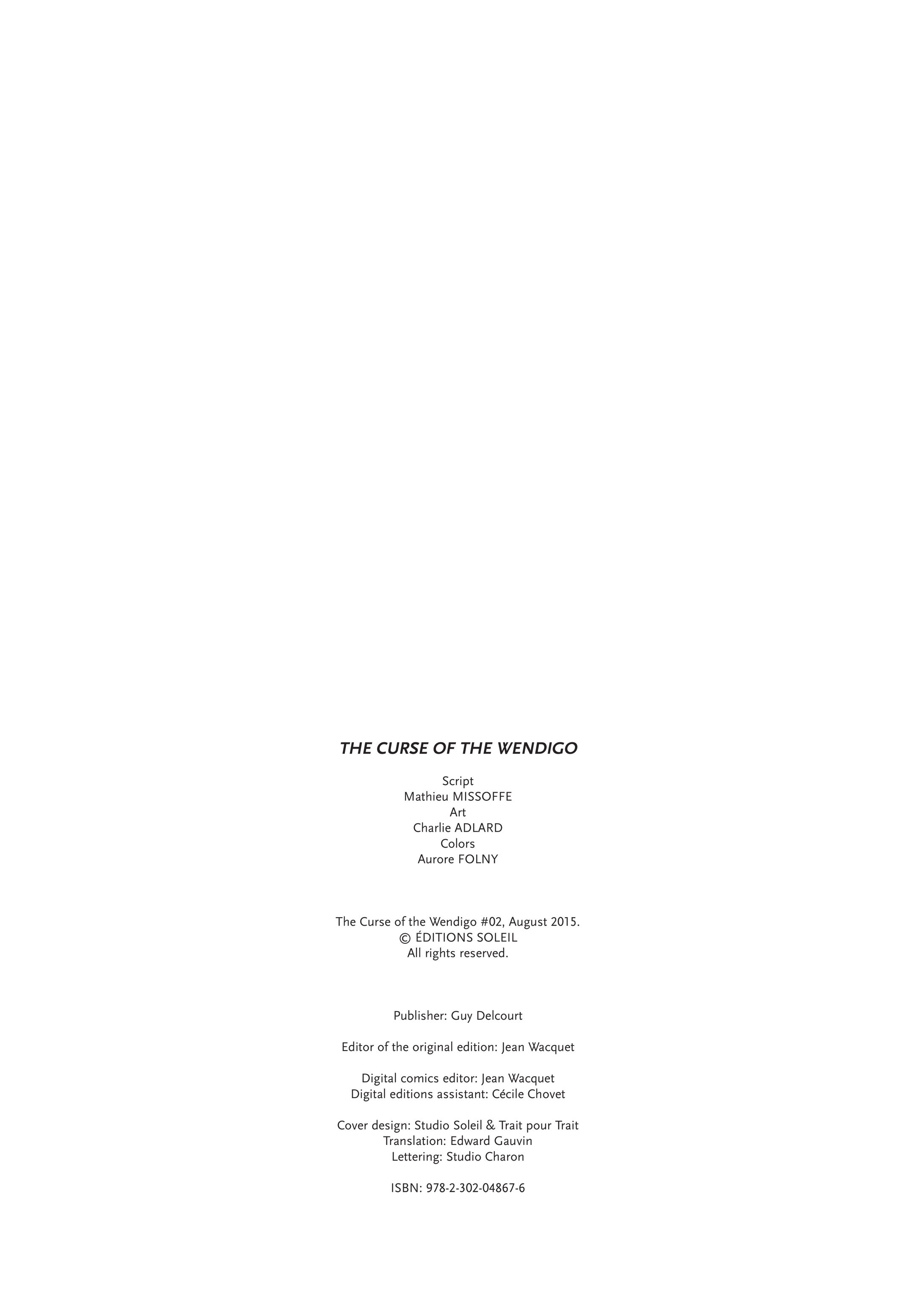 Read online The Curse of the Wendigo comic -  Issue #2 - 2