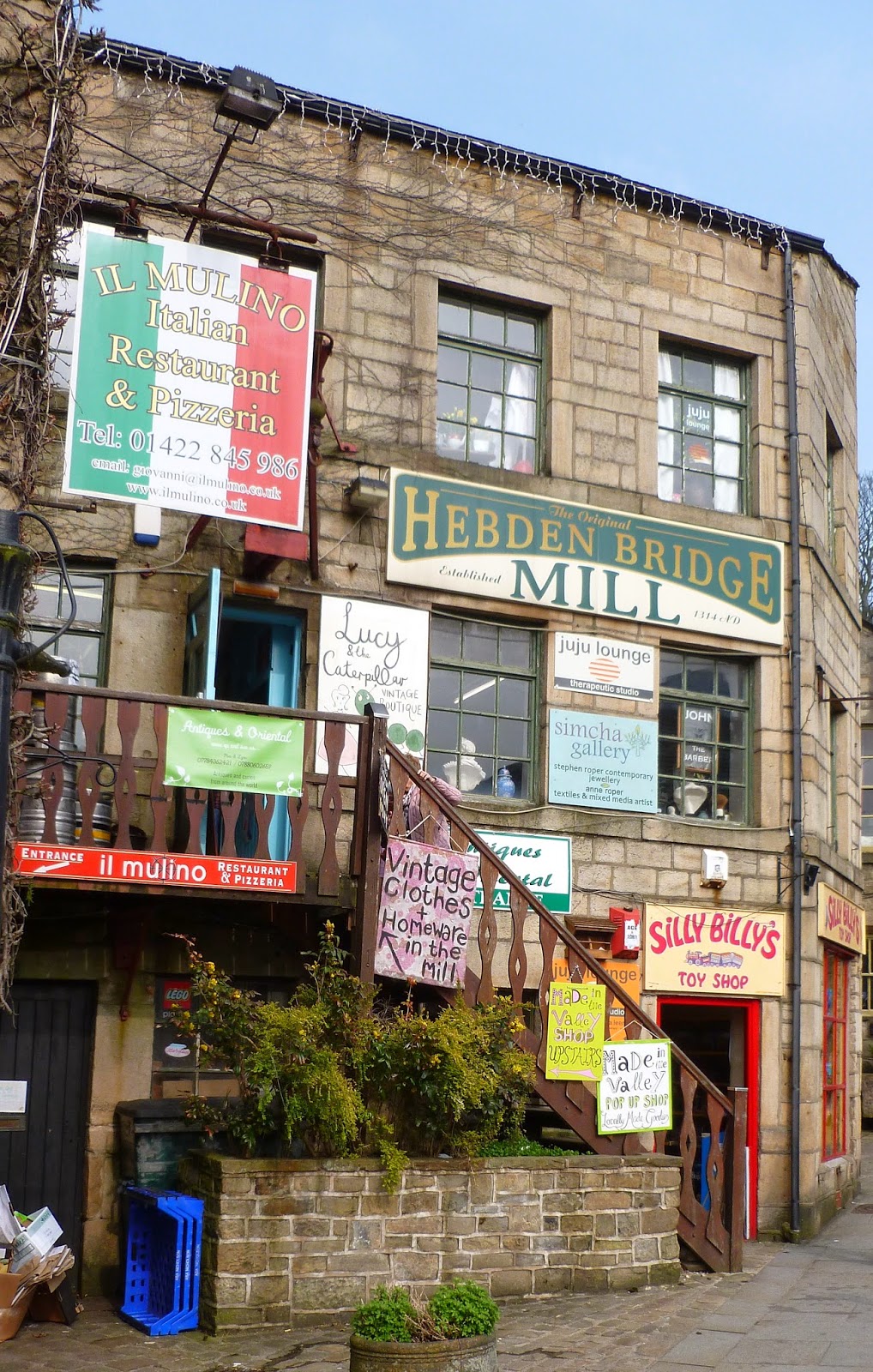 say it says Art and handmade in Hebden Bridge