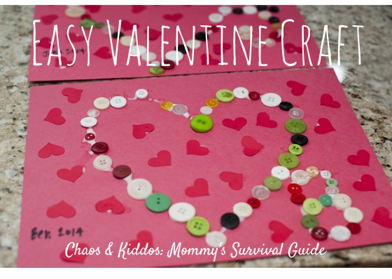 Easy Valentine Craft - Using Your Resources 