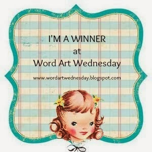 gagnante chez Word Art Wednesday