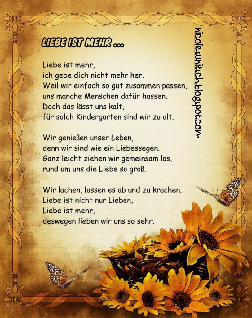 Gedichte Von Nicole Sunitsch Autorin Liebe Ist Mehr Aus