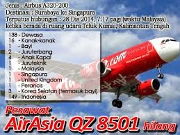 Pesawat AirAsia QZ8501 Hilang