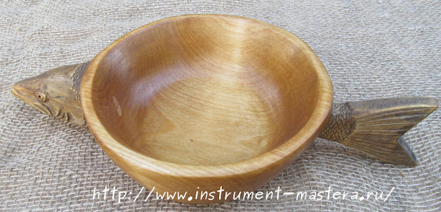 деревянная резная посуда