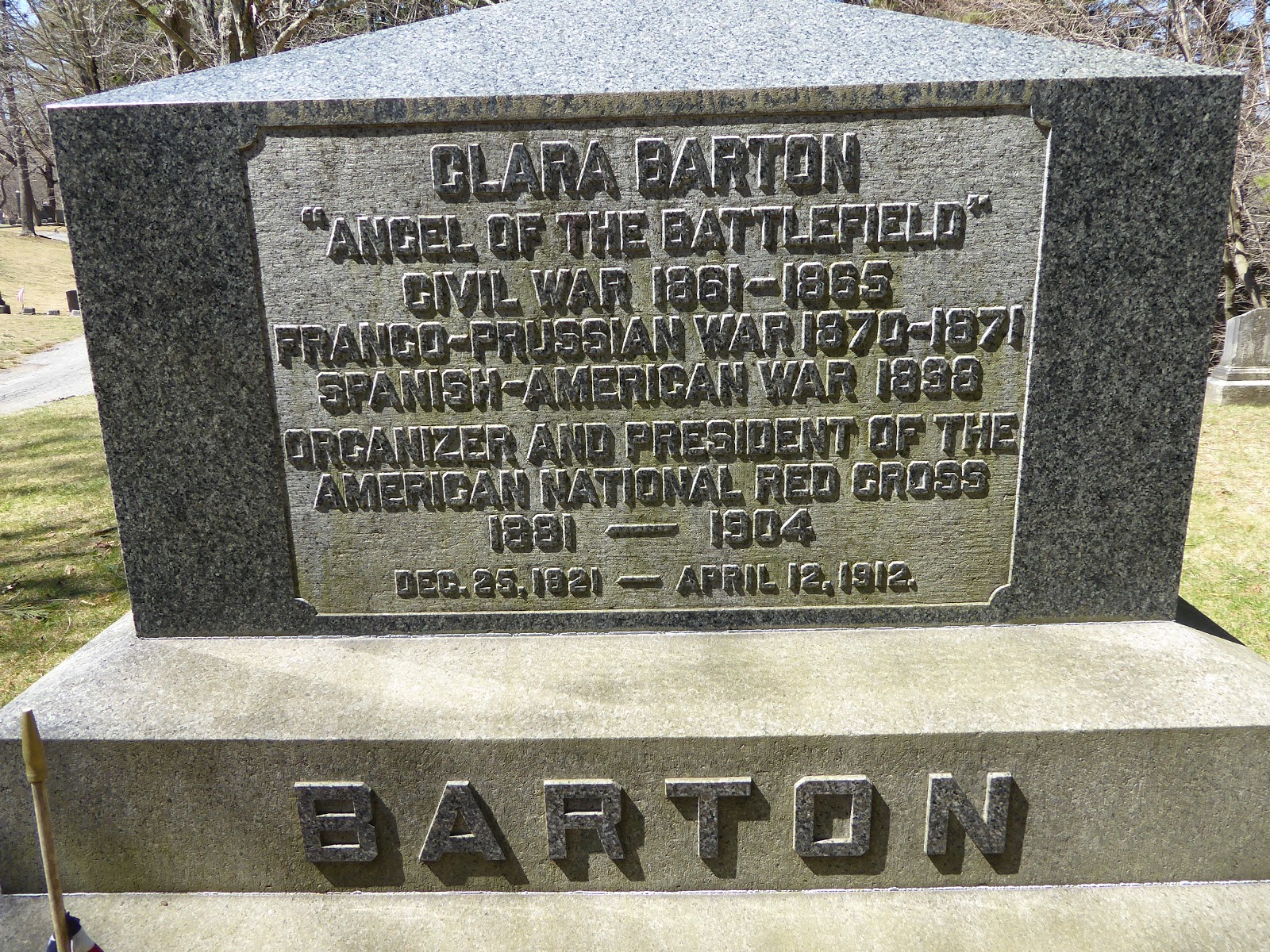 Photoops Grave of a Famous Person Clara Barton Oxford, MA