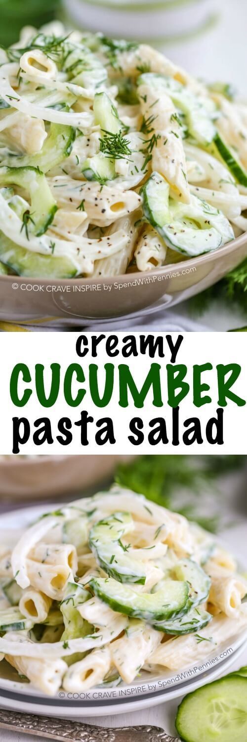 Creamy Cucumber Pasta Salad RECIPES RECIPES