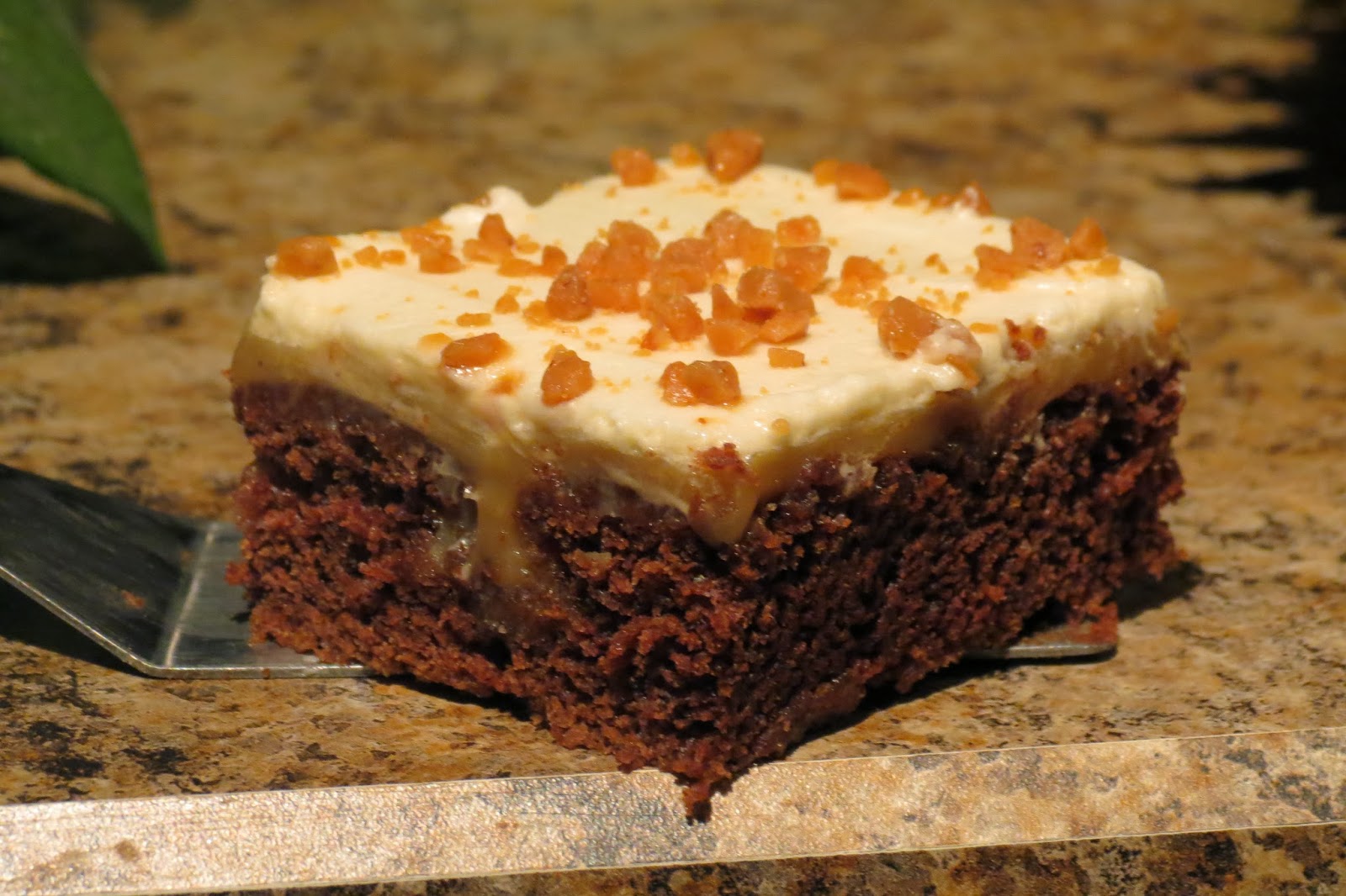 My Little Baker & Me Caramel Chocolate Sheet Cake