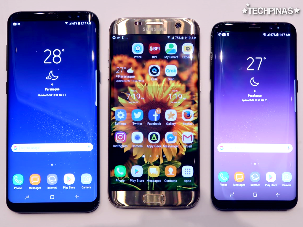 Samsung Galaxy S8 Plus vs Samsung Galaxy S7 Edge vs Samsung Galaxy S8