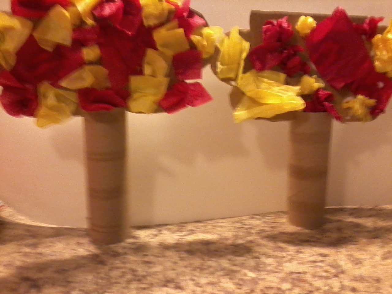 Shining Stars Spotlight Fall Tissue Paper Trees