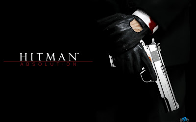 Hitman Absolution Holding Gun Leather Gloves Bloody White Shirt in Dark HD Wallpaper