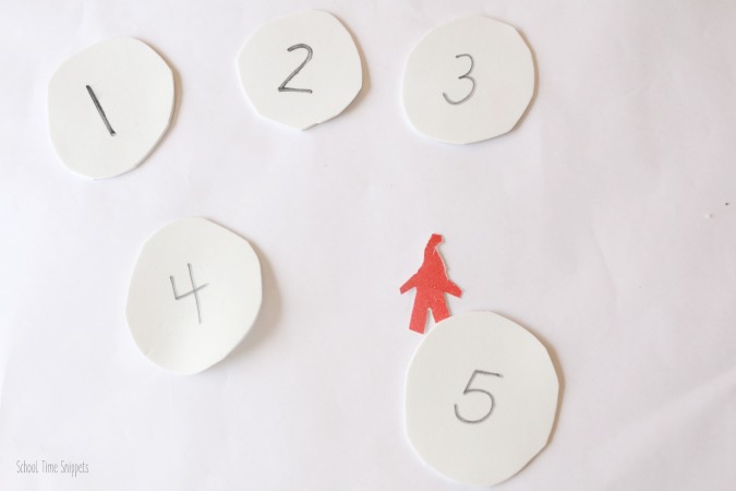 the snowy day number recognition activity