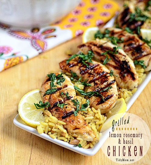 LEMON ROSEMARY GRILLED CHICKEN #healthyeating #delicious