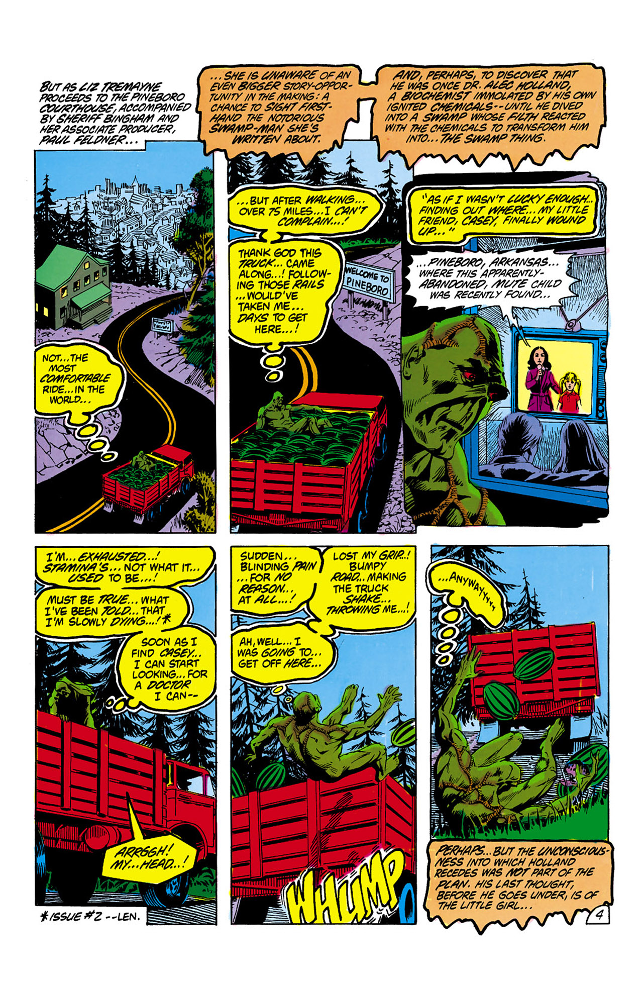 Read online Swamp Thing (1982) comic -  Issue #4 - 5