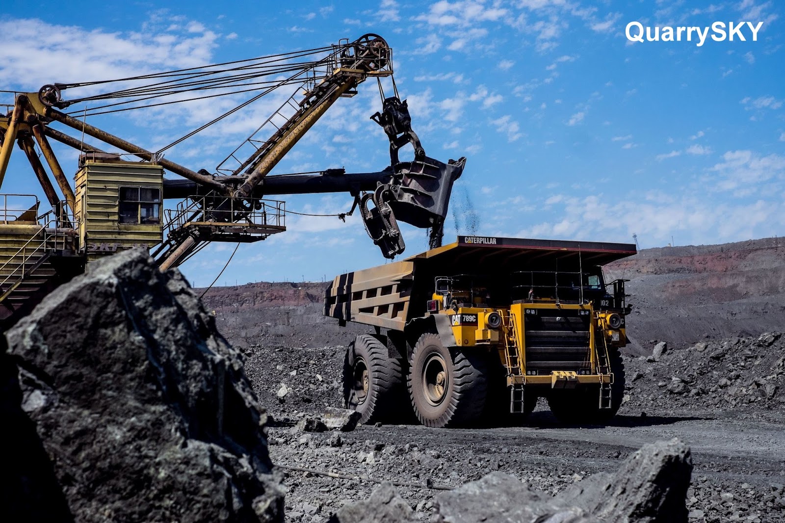 Granite, rock, sand and gravel quarry in USA Photo collection