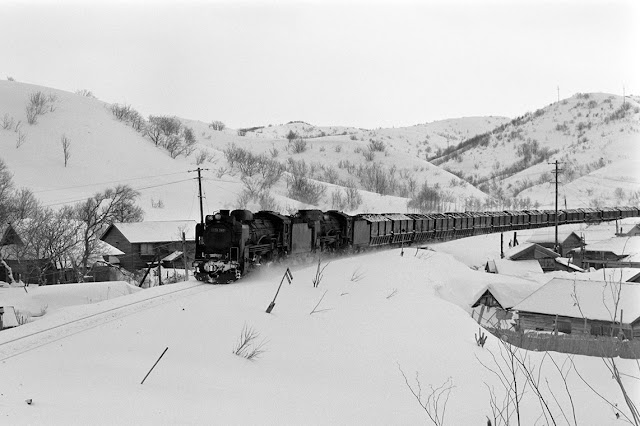 SL現役の頃、そしてその後 羽幌線 番屋ノ沢乗降場 1970.3.23