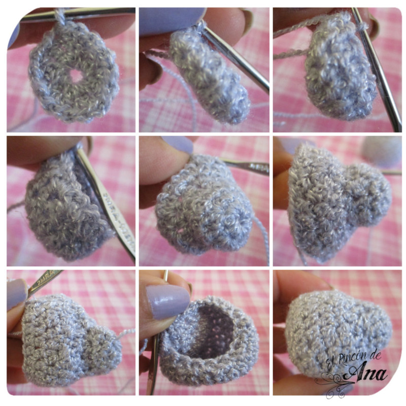 Oso tejido con ganchillo 