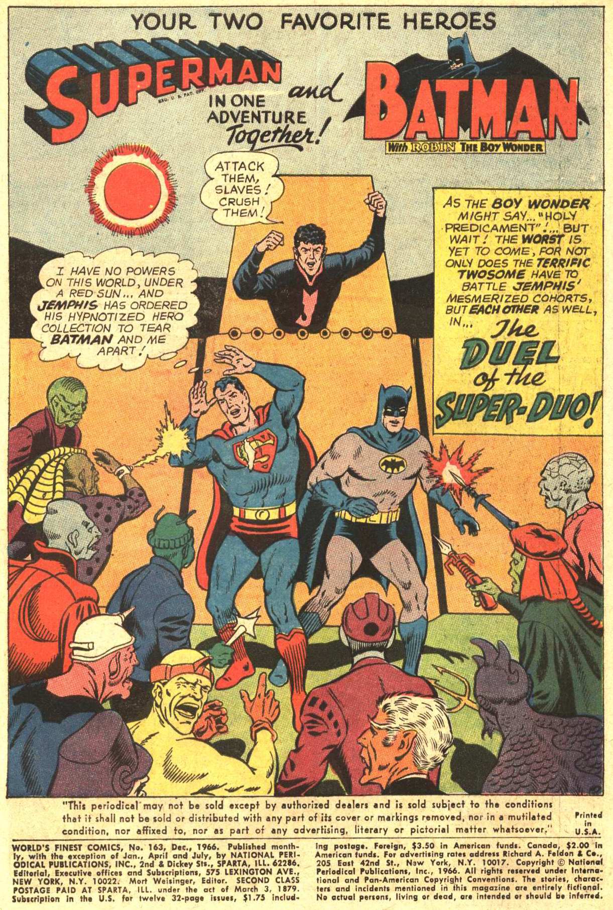 Read online World's Finest Comics comic -  Issue #163 - 2