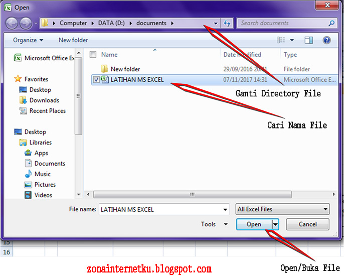 Cara Membuat, Menyimpan, Membuka Dan Menutup Dokumen Di Microsoft Excel