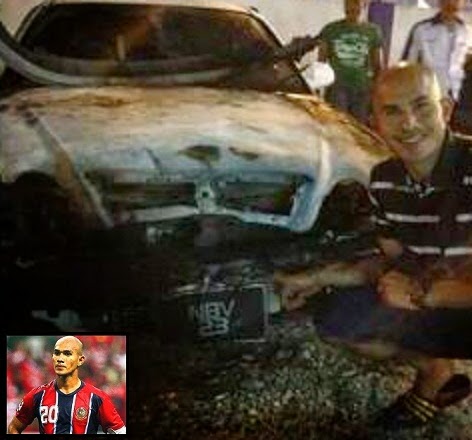 5 Gambar kereta Hairuddin Omar kemalangan dan terbakar Hot News Story