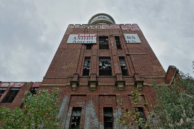 Abandoned Joseph Feiss Clothcraft factory and Menlo Park Academy