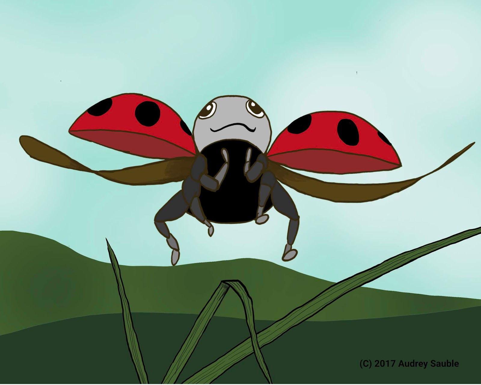 Fly away home ladybug coloring page Fly away home ladybug coloring page