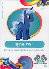 My Little Pony Wave 11 Royal Pin Blind Bag Card