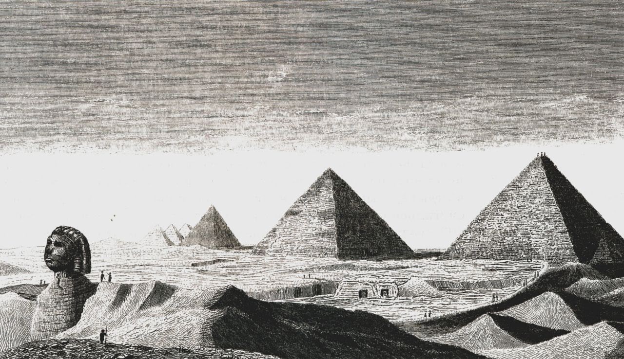 Рисунки на пирамидах