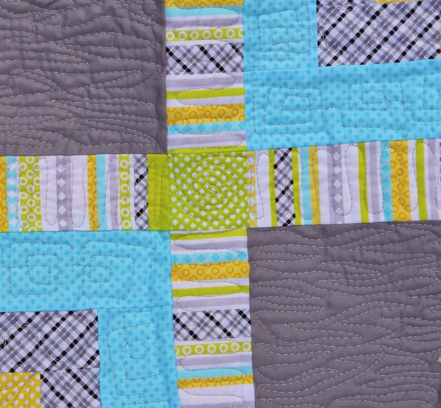 Quilty Zest ALOYF Complete Baby quilt quilted!