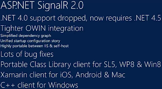 ASP.NET SignalR 2.0 必須使用 .NET Framwork 4.5
