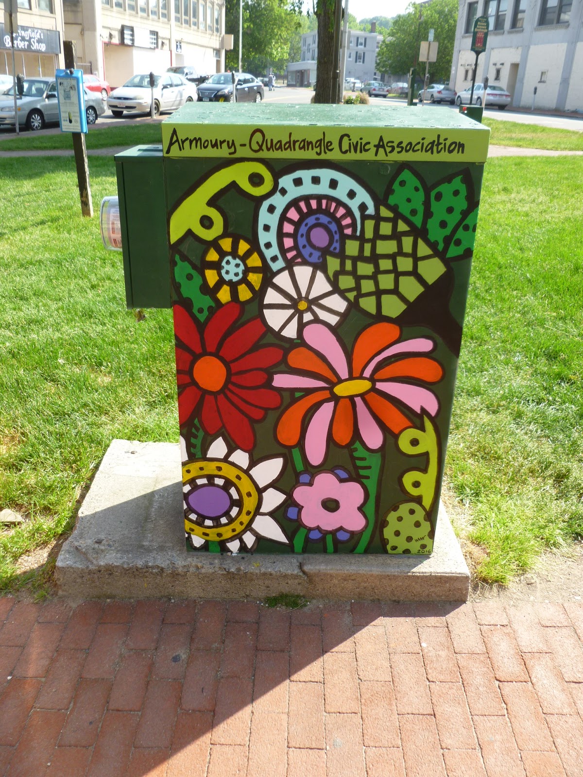 Photoops Decorated Utility Box Whimsical Flowers Springfield, MA