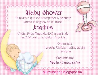 Bebe Durmiendo En La Luna All Invitations