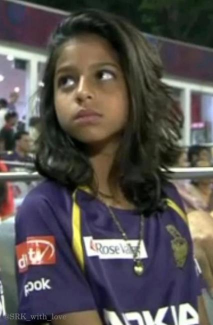 Shahrukh khan with Suhana Khan at an IPL match(KKR vs DD)