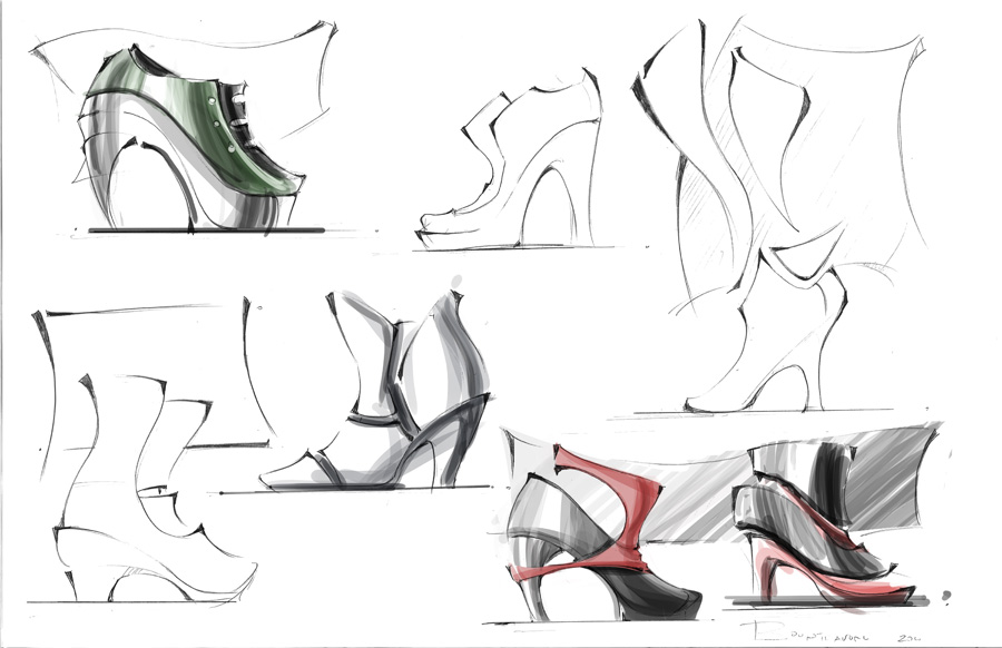 Cinco de BATTARUUU!!!: Women's Shoe Sketches