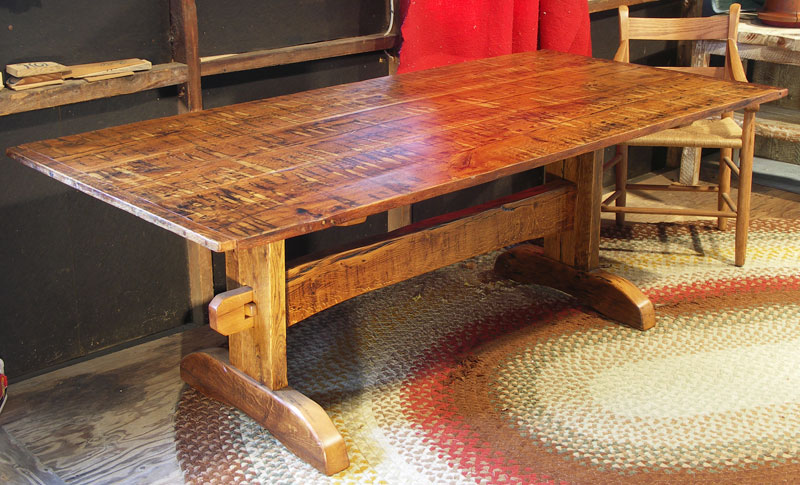 Harvest Table With Rustic Look Home Design And Decor Ideas Harvest Table With Rustic Look Home