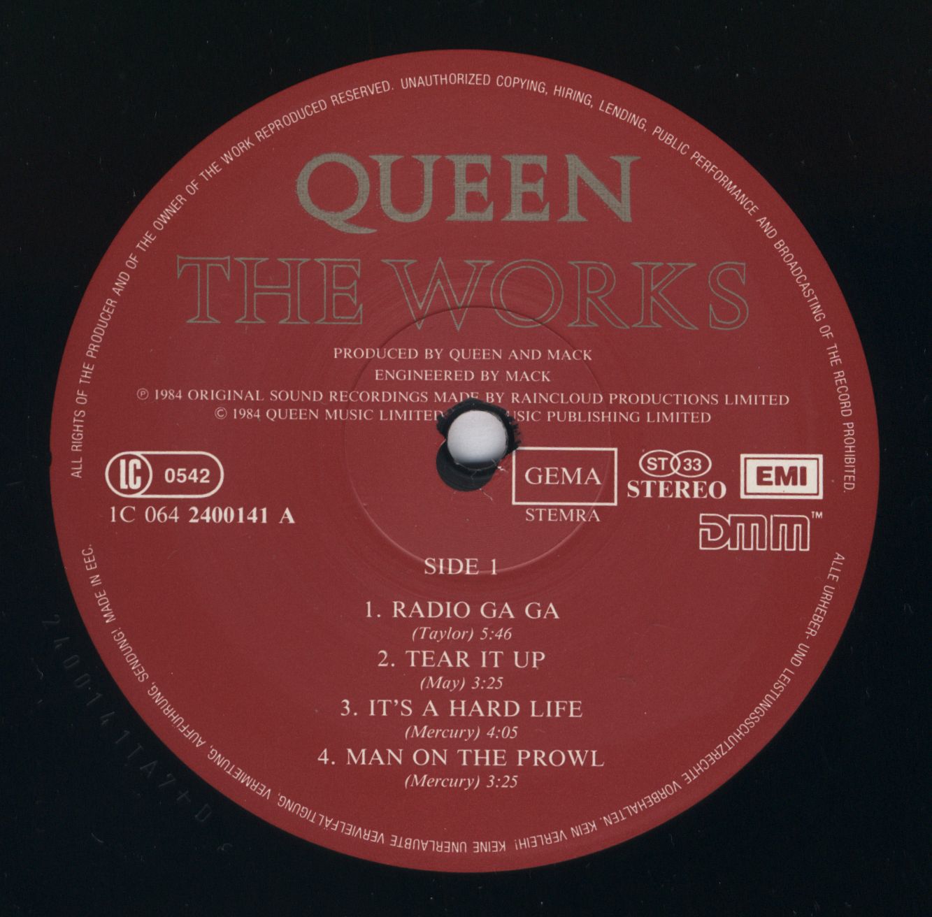 Queen 1984 The Works